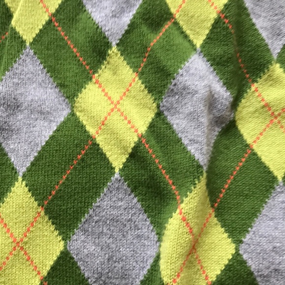 Green argyle sweater - Picture 2 of 3